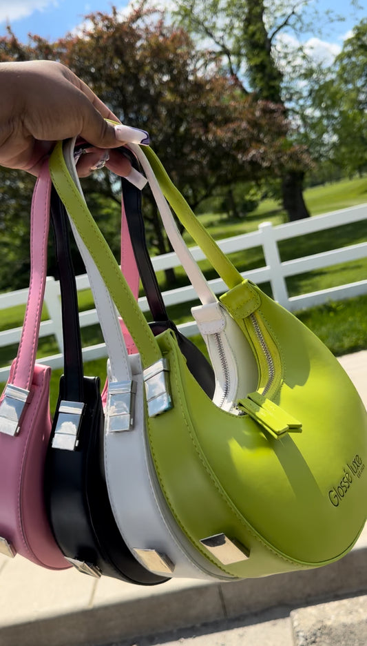 Glossé Luxe Crescent Mini Bag – Blanc (Final Sale)